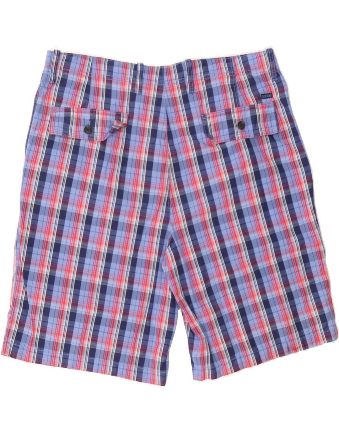 IZOD Mens Chino Shorts W36 Large Multicoloured Check Cotton Vintage Izod and Second-Hand Izod from Messina Hembry 