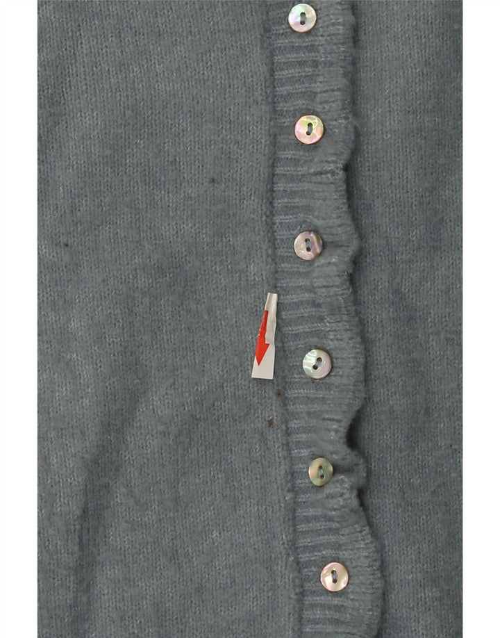 Zara Γυναικεία Ζακέτα UK 14 Medium Blue Polyester