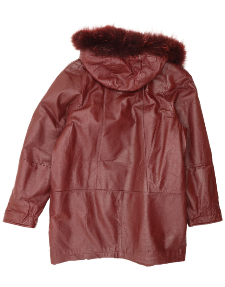 Privilegi Γυναικείο παλτό με κουκούλα Oversized IT 42 Medium Burgundy