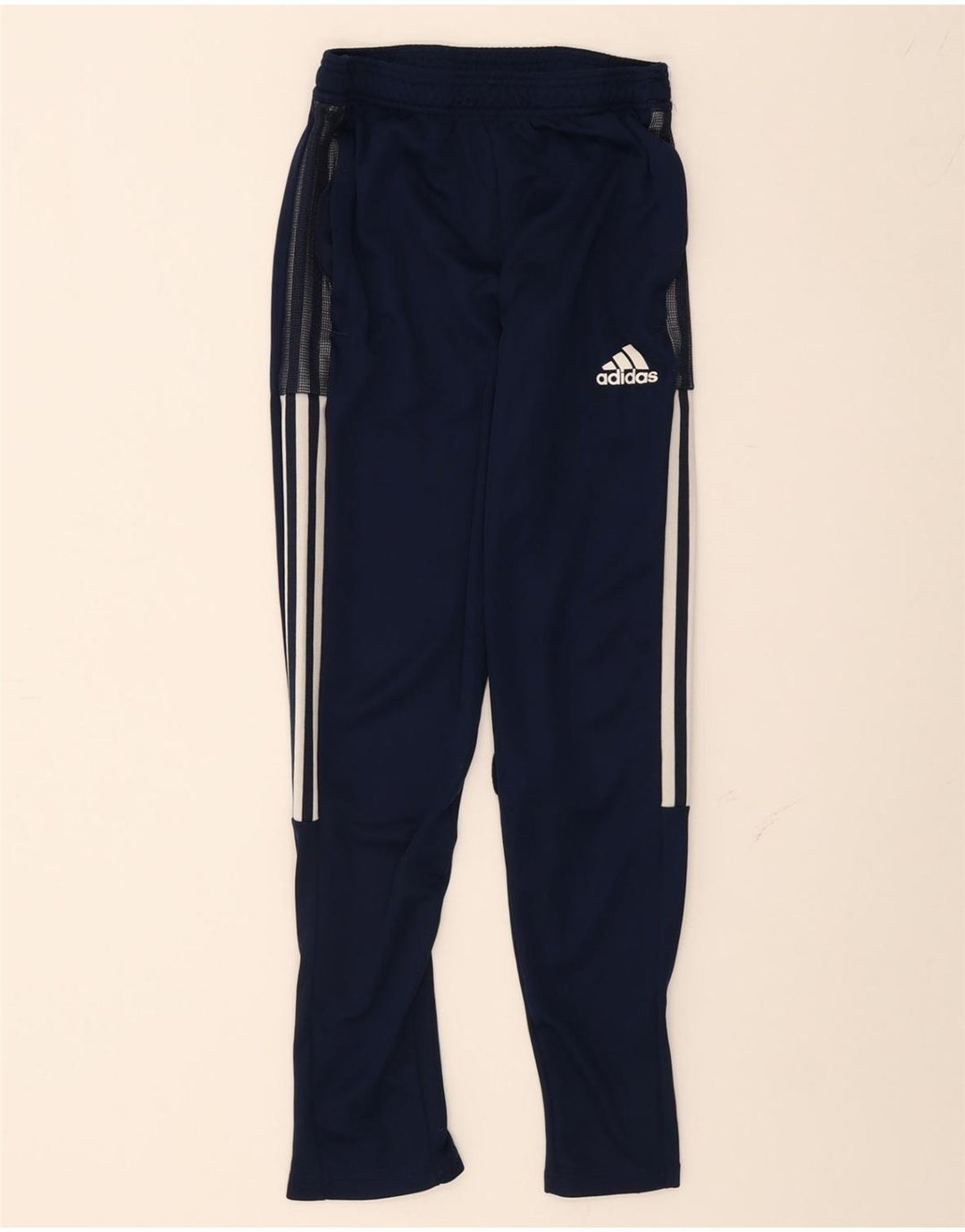 ADIDAS Mens Aeroready Tracksuit Trousers Small  Navy Blue Polyester Vintage Adidas and Second-Hand Adidas from Messina Hembry 