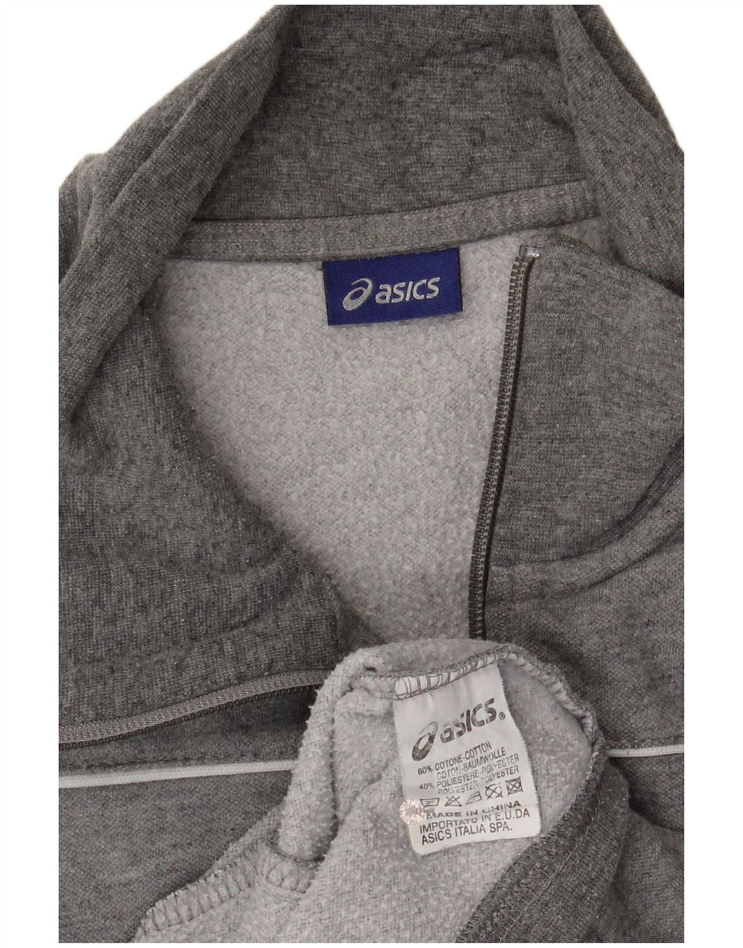Ανδρική φόρμα Asics Top Jacket Βαμβακερό μεσαίο γκρι