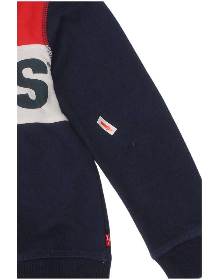 Levi's Boys Φούτερ Jumper 4-5 Years Navy Blue Colourblock Classic