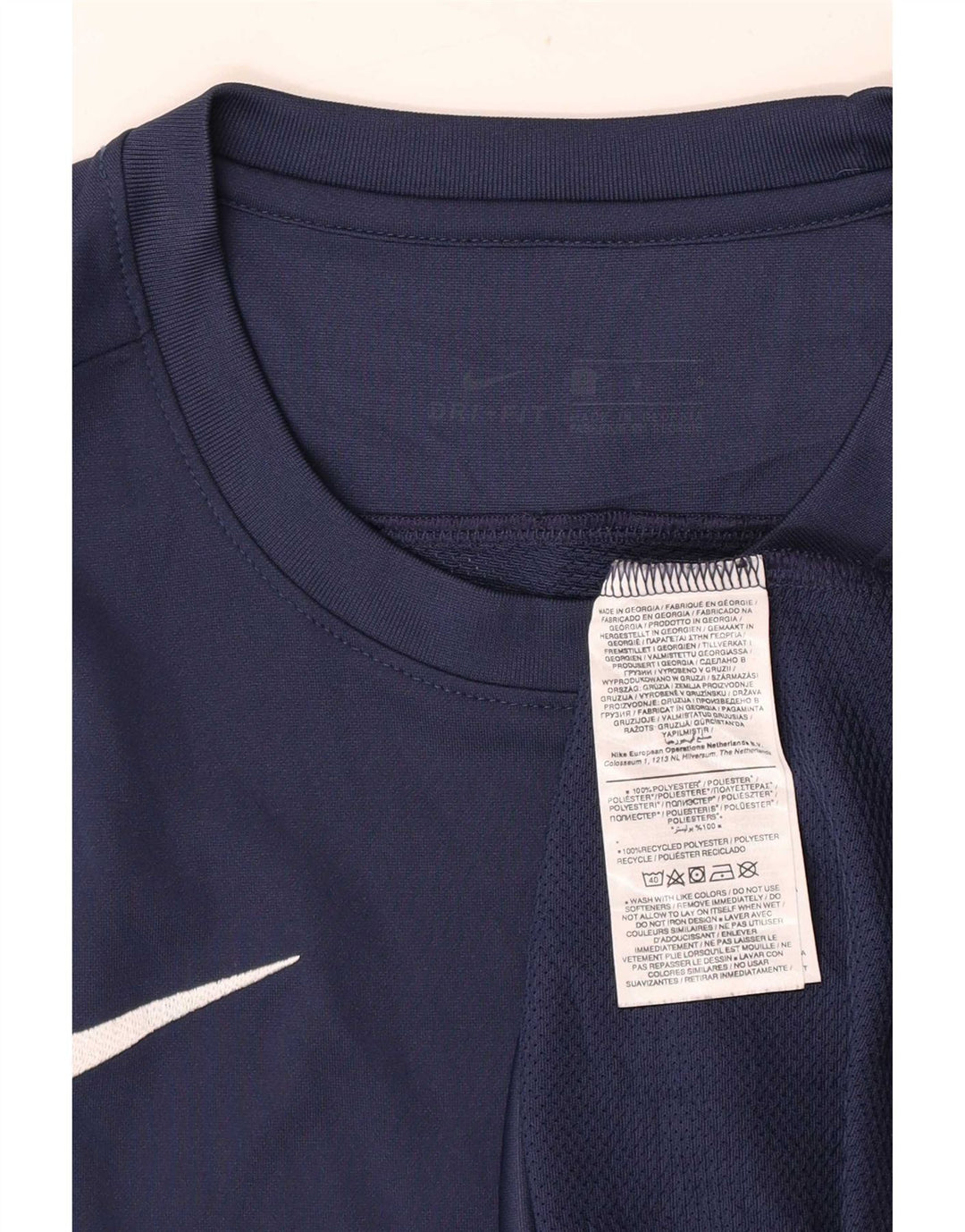Ανδρικό μπλουζάκι Nike Dri Fit Top Large Navy Blue Polyester