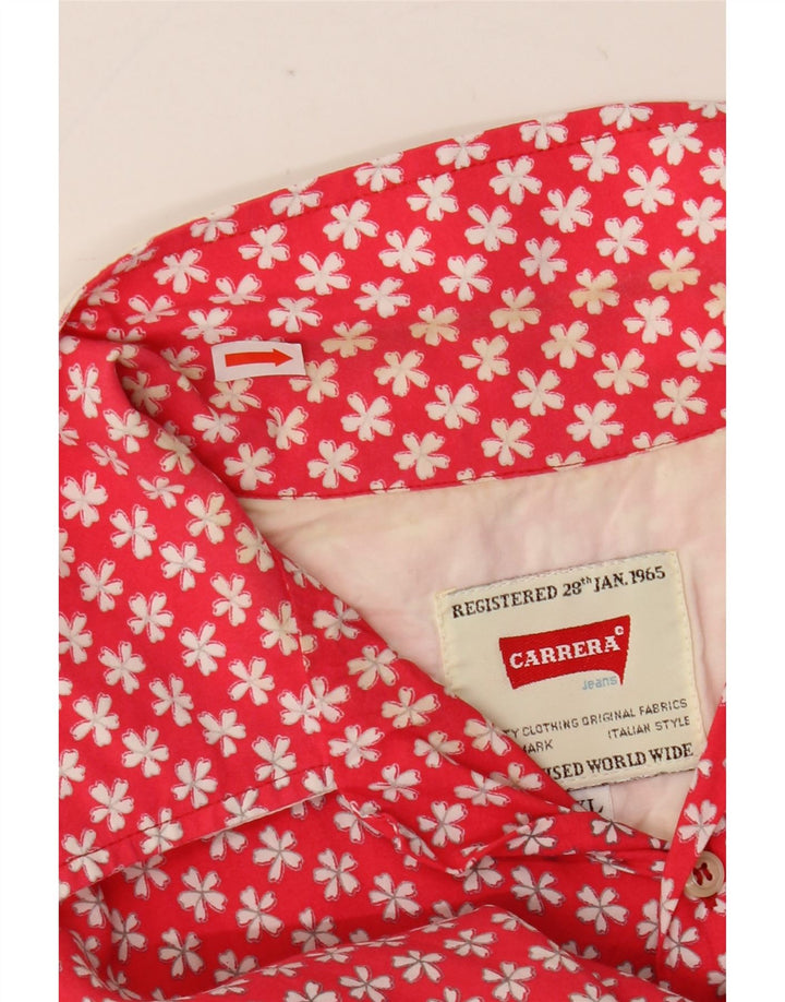 Ανδρικό κοντομάνικο πουκάμισο Carrera XL Red Floral
