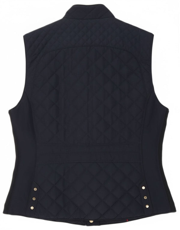 Zara Γυναικείο Καπιτονέ Gilet UK 18 XL Navy Blue Polyester