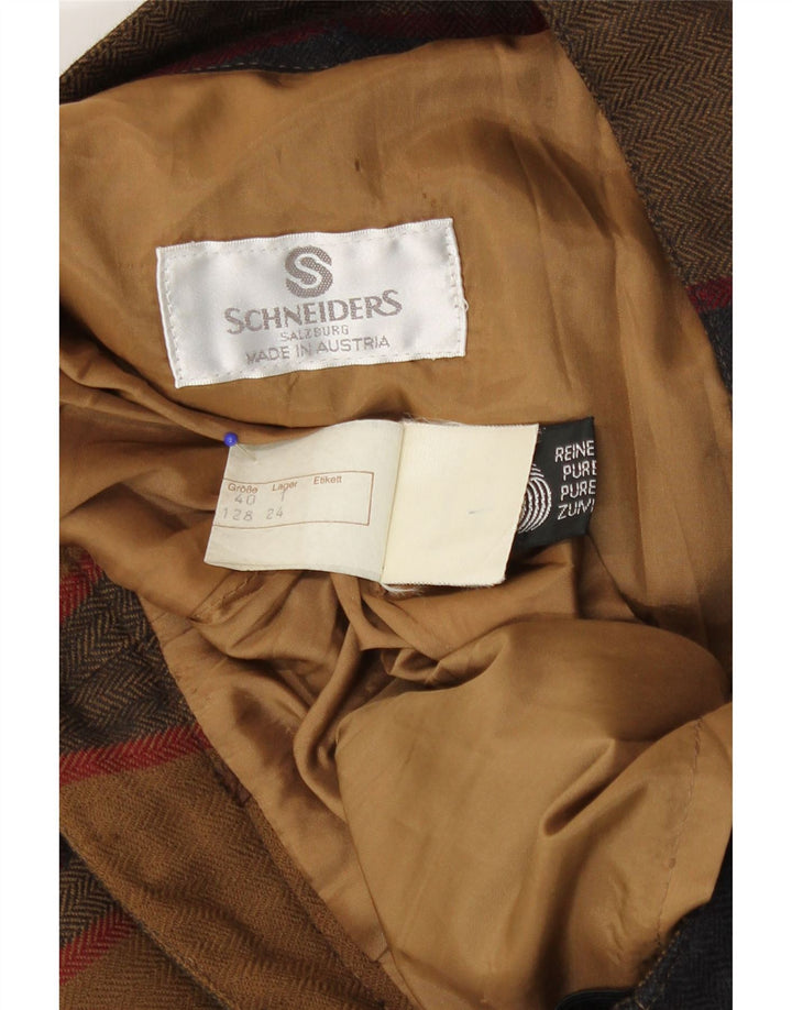 Schneiders Γυναικεία φούστα σε γραμμή A EU 40 Medium W28 Καφέ Check New Wool