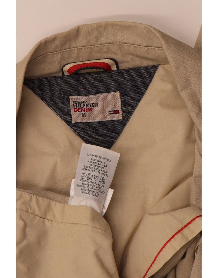 Tommy Hilfiger Γυναικείο μπλέιζερ 2 κουμπιών μπουφάν UK 14 μεσαίο καφέ βαμβακερό