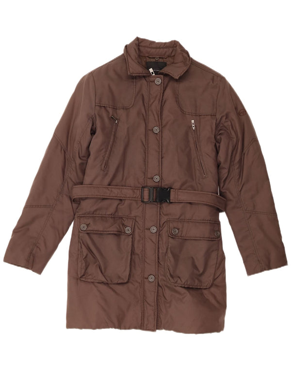 SERGIO TACCHINI Γυναικείο παλτό με επένδυση UK 14 Μεσαίο καφέ