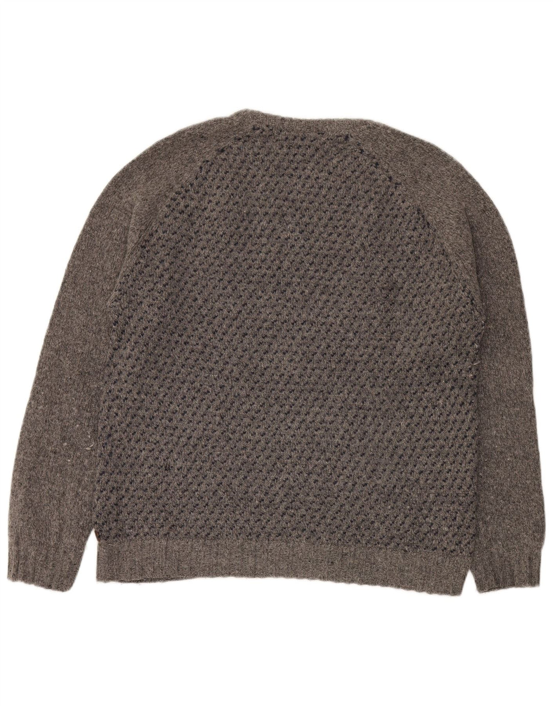 White Stuff Ανδρικό πουλόβερ με λαιμόκοψη XL Lambswool με γκρι στίγματα