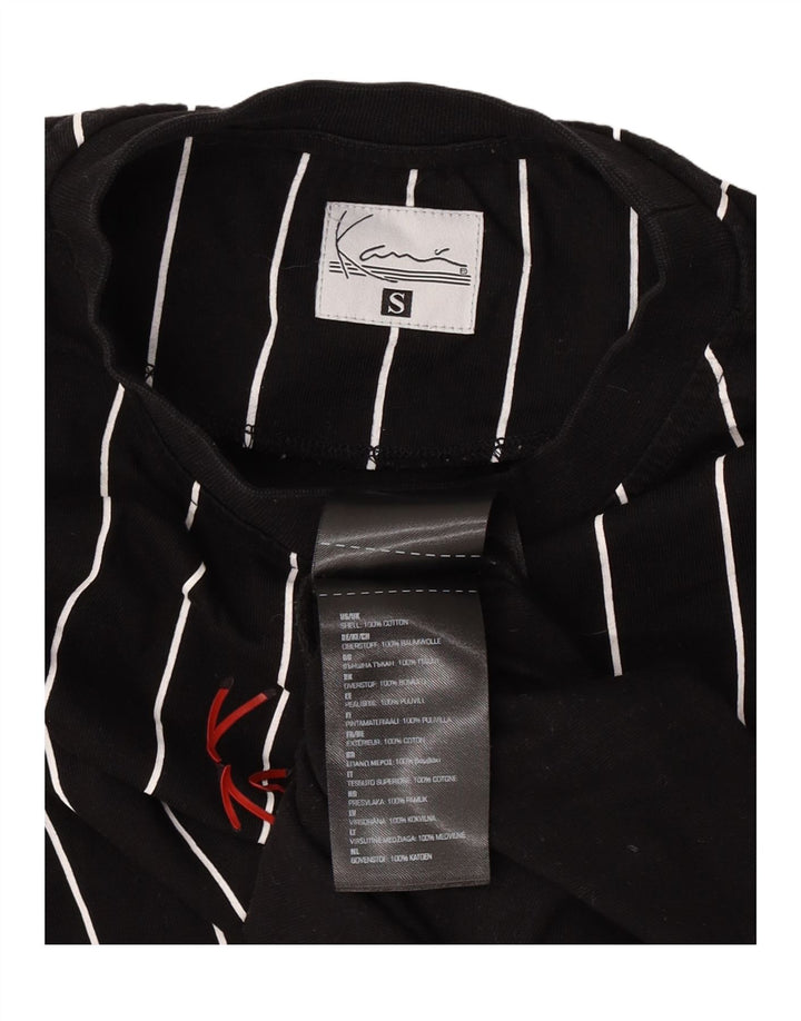 Karl Kani Ανδρικό T-Shirt Top Μικρό μαύρο ριγέ βαμβακερό