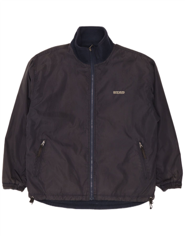 Ανδρικό αναστρέψιμο μπουφάν WOOLRICH UK 40 Large Navy Blue Nylon