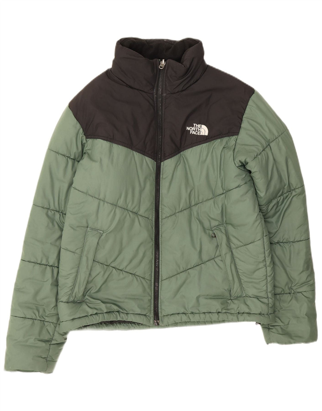 The North Face Ανδρικό μπουφάν με επένδυση UK 36 Small Green Colourblock Polyester