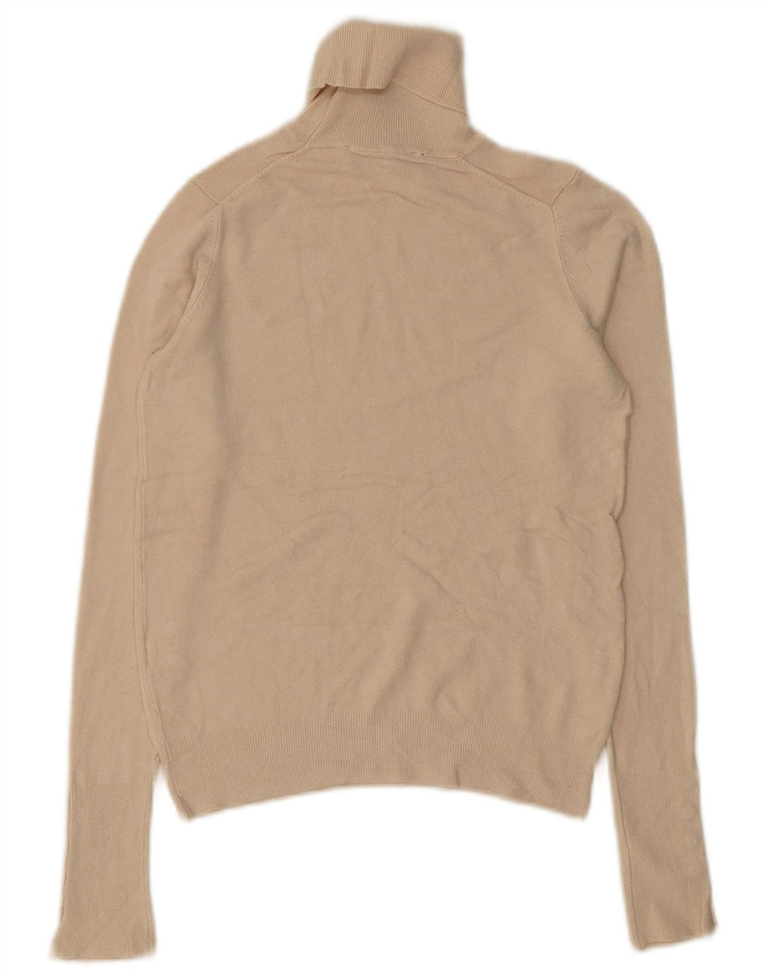 Zara Γυναικείο πουλόβερ με ρολό λαιμόκοψη UK 10 Small Beige
