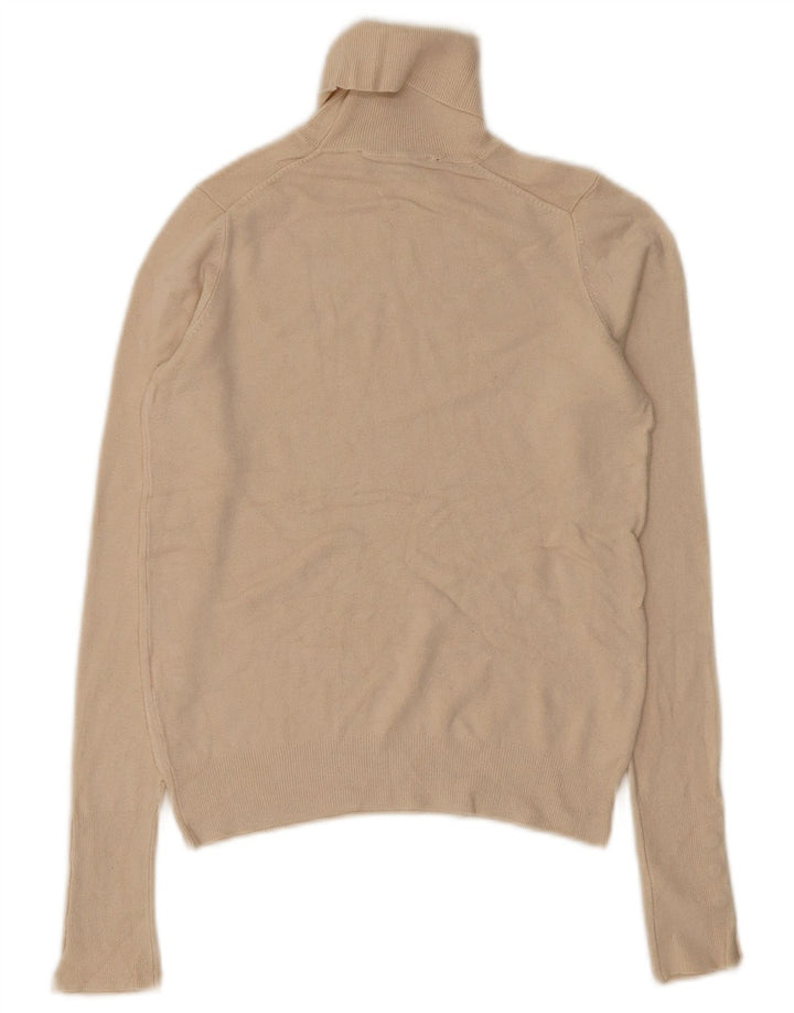 Zara Γυναικείο πουλόβερ με ρολό λαιμόκοψη UK 10 Small Beige