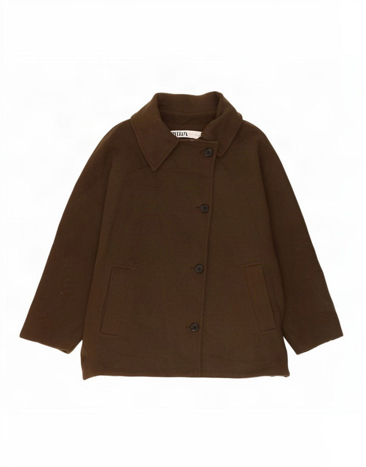 Zara Γυναικείο Μπουφάν Cape UK 14 Medium Khaki Polyester