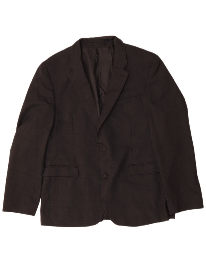 Marks & Spencer Ανδρικό αυτόγραφο μπουφάν blazer UK 44 XL μαύρο μαλλί