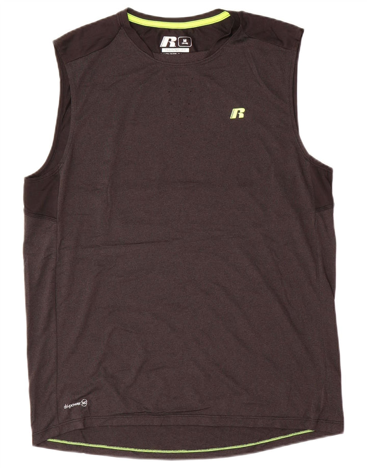 RUSSELL ATHLETIC Ανδρικό γιλέκο Dri-Power Top UK 38/40 Medium Grey Polyester
