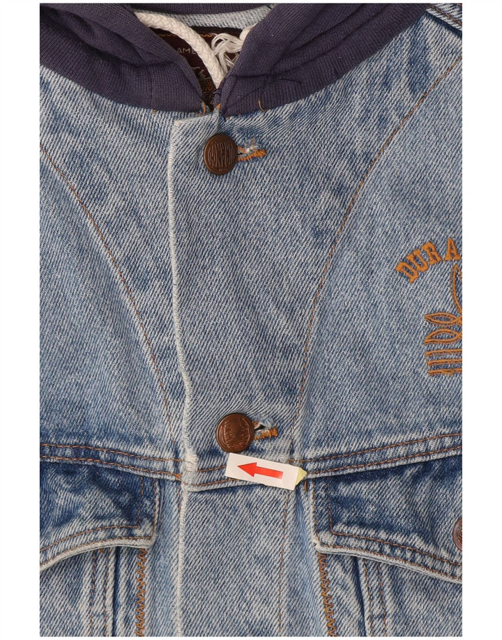 Ανδρικό τζιν μπουφάν DURANGO με κουκούλα UK 40 μεγάλο μπλε βαμβακερό χρώμα