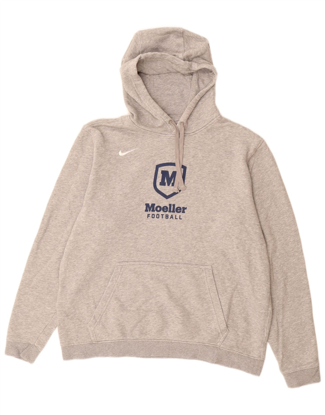 NIKE Ανδρικό Moeller Graphic Hoodie Jumper μεγάλο γκρι βαμβακερό