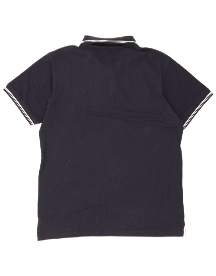 Sergio Tacchini Ανδρικό πουκάμισο Polo Μικρό Navy Blue βαμβακερό