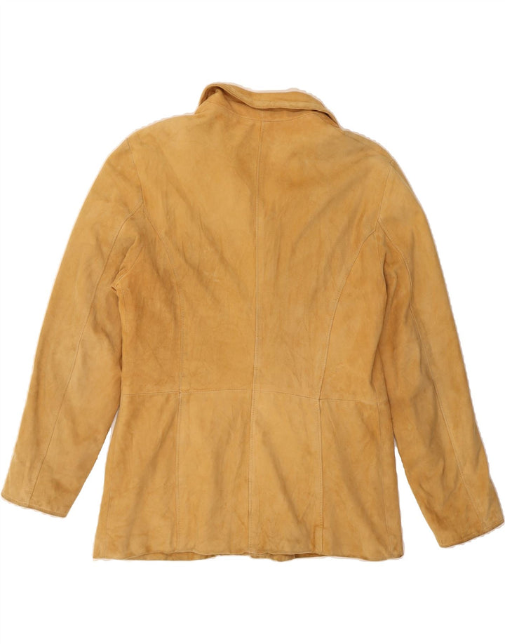 VINTAGE Womens Oversized Bomber Jacket UK 10 Small Beige Vintage Vintage and Second-Hand Vintage from Messina Hembry 