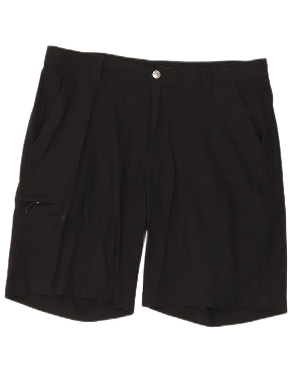Columbia Mens Omni-Shield Cargo Shorts W36 Large Black Nylon