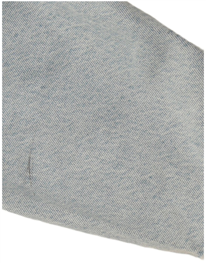 Γυναικείο τζιν μπουφάν ZARA Oversized Crop UK 14 Medium Blue Cotton