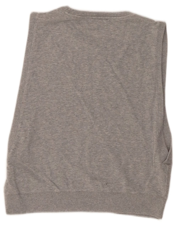 Γυναικεία αμάνικη φούτερ Cos Crop Jumper UK 12 Μεσαίο γκρι βαμβακερό