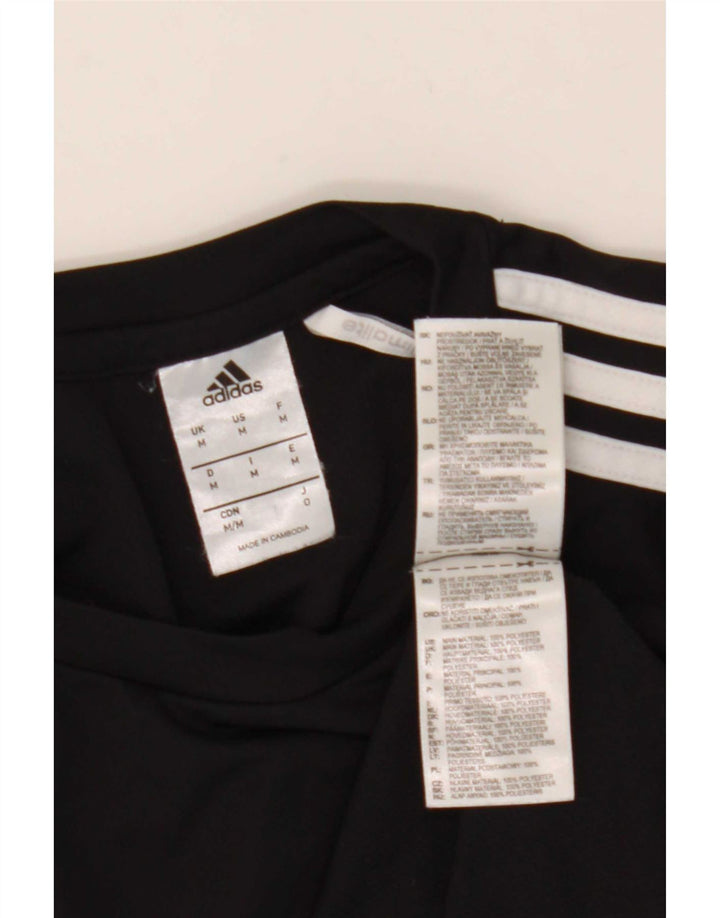 Ανδρικό T-Shirt Climalite Adidas Top Medium Black Colourblock Πολυεστέρας