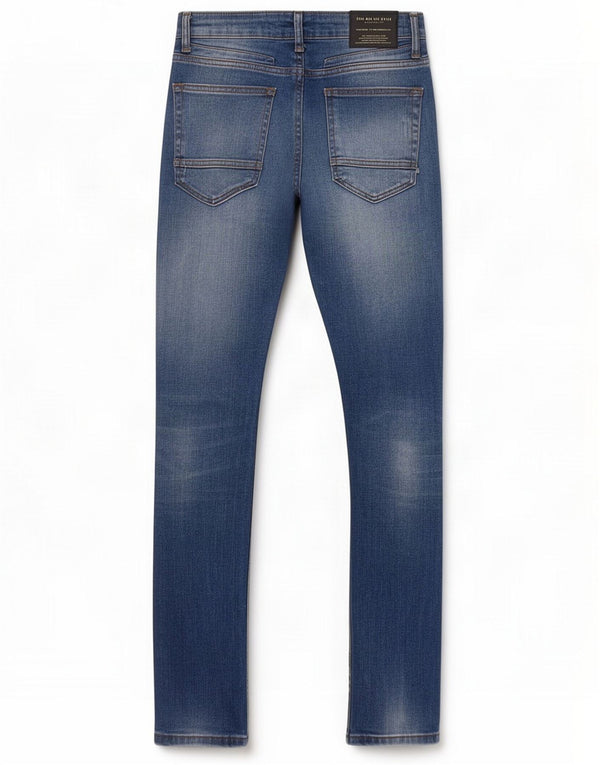 Zara Mens Distressed Slim Jeans EU 38 Small W30 L30 Blue