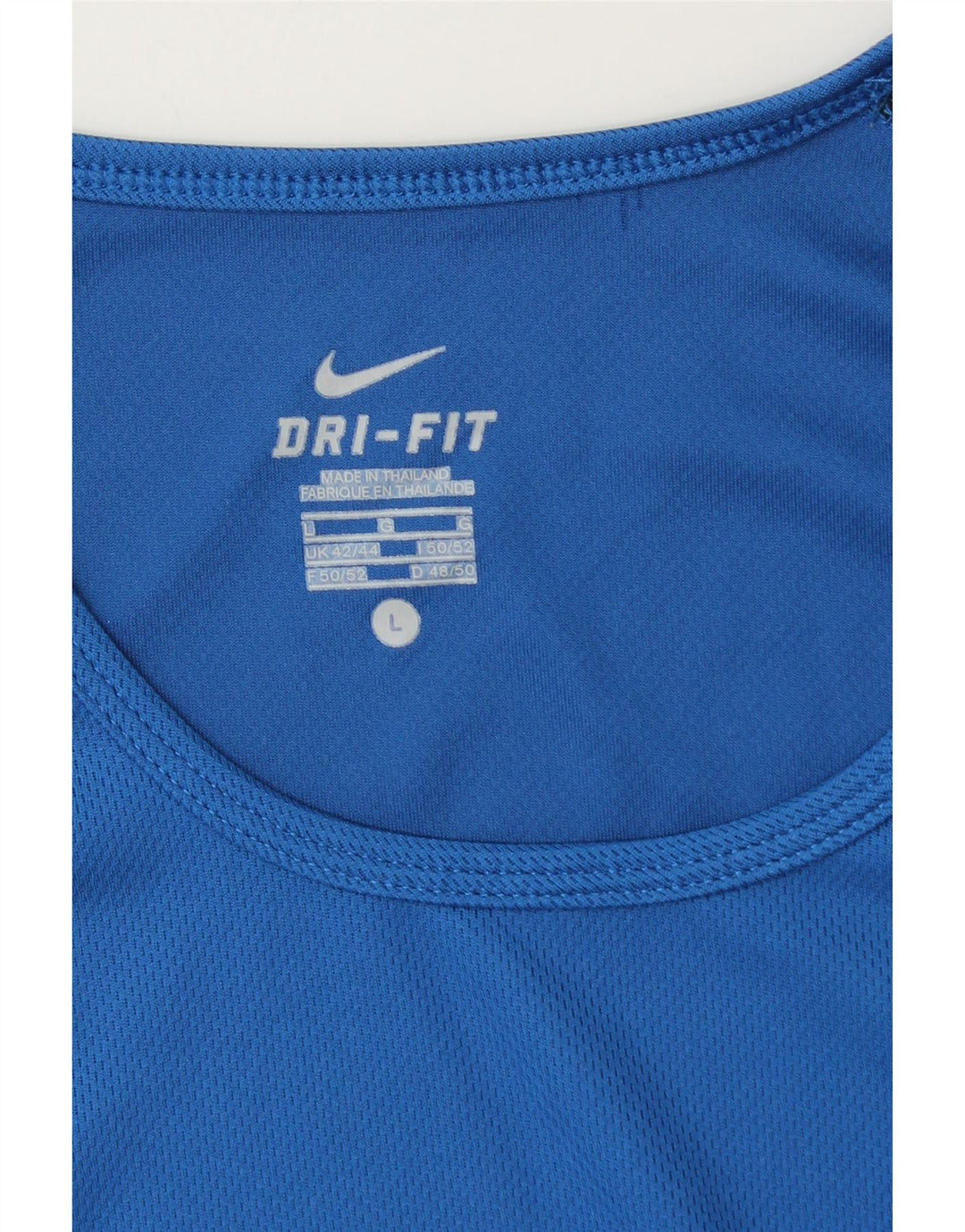 NIKE Ανδρικό φανελάκι Dri Fit Top UK 42/44 Large Blue Colorblock Πολυεστέρας