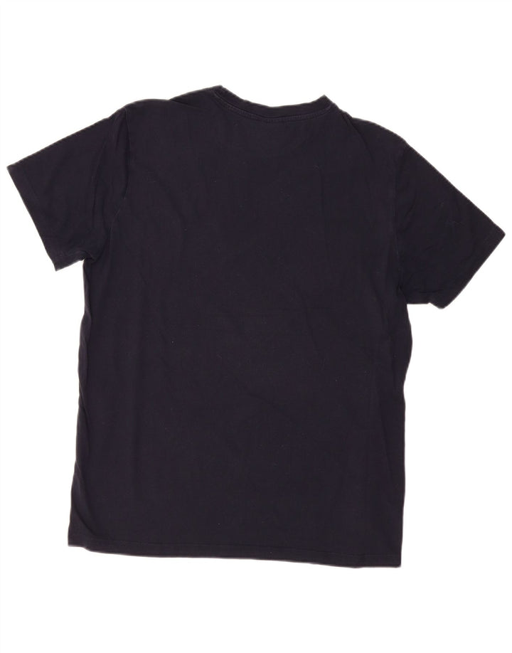 Ανδρικό γραφικό T-shirt CHAMPION Top Large Navy Blue από βαμβάκι