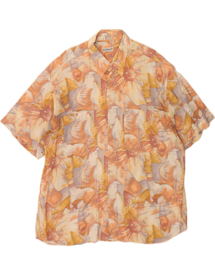 CACHAREL Mens Abstract Pattern Shirt Size 46 18 1/2 2XL Multicoloured Vintage Cacharel and Second-Hand Cacharel from Messina Hembry 