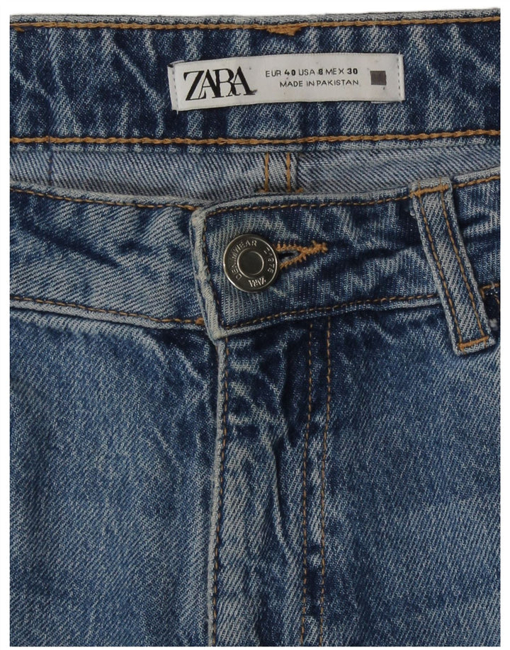 Zara Γυναικείο Ψηλόμεσο Τζιν EU 40 Medium W30 L28 Blue