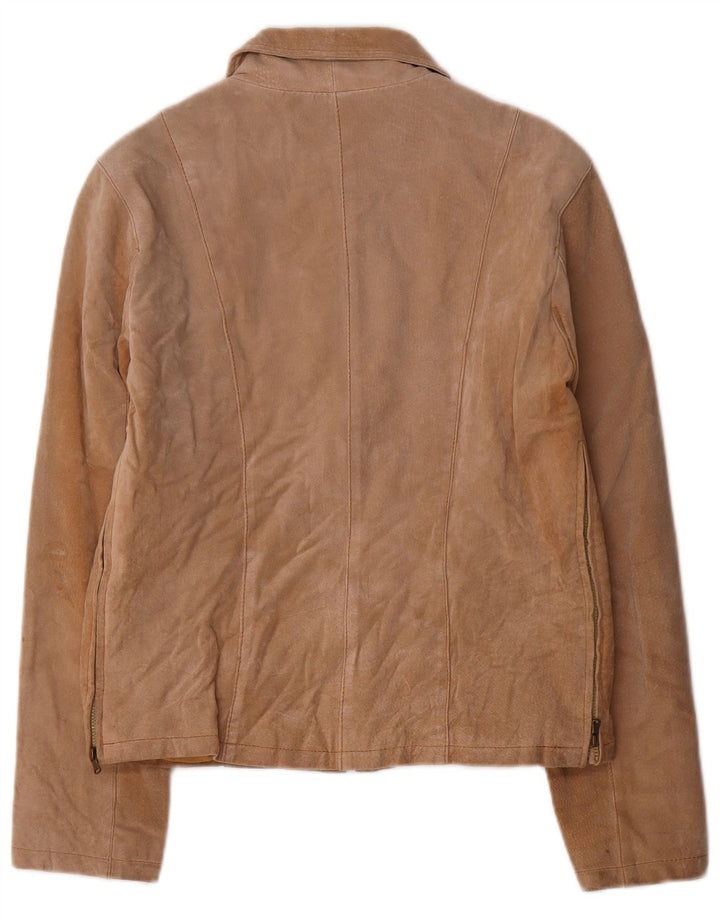 Effe Ti Γυναικείο Suede Jacket IT 44 Medium Beige Leather