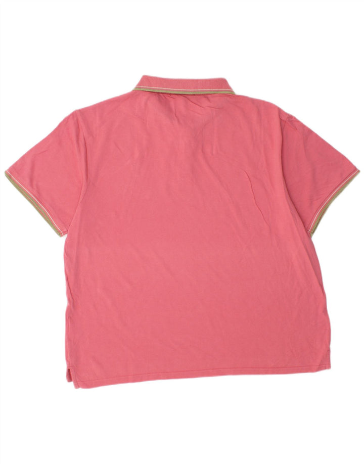 Ανδρικό μπλουζάκι πόλο Trussardi 3XL Ροζ