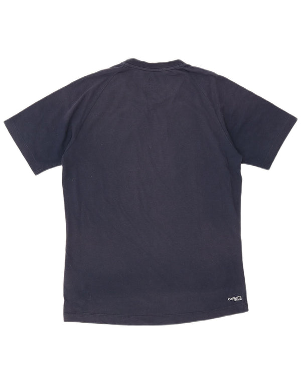 Ανδρικό T-Shirt ADIDAS Top Small Navy Blue από βαμβάκι