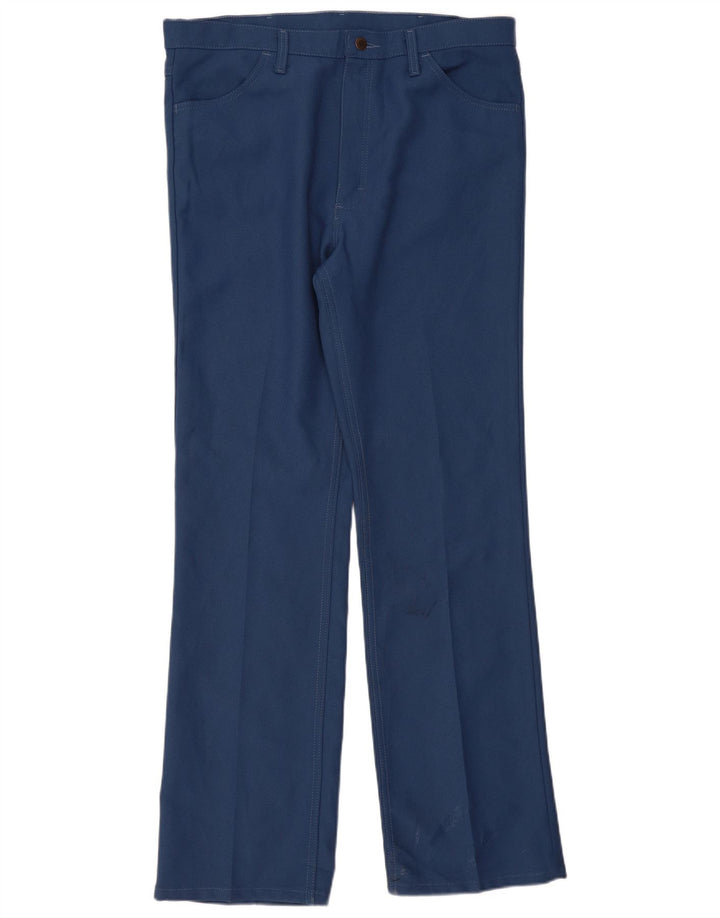 Ανδρικό ίσιο casual παντελόνι Wrangler W38 L34 Μπλε Πολυεστέρας