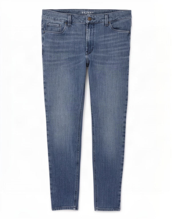 Marks & Spencer Womens High Waist Skinny Jeans UK 16 Large W32 L26 Blue
