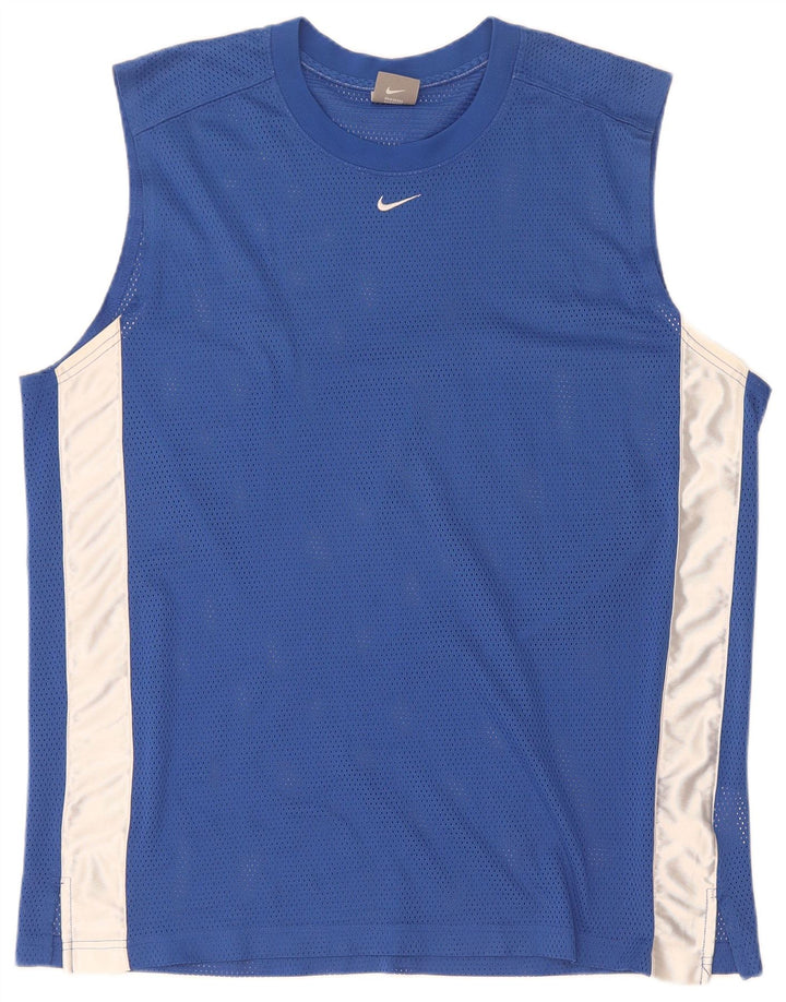Ανδρικό γιλέκο Nike με μεγάλο μπλε χρώμα πολυεστέρα