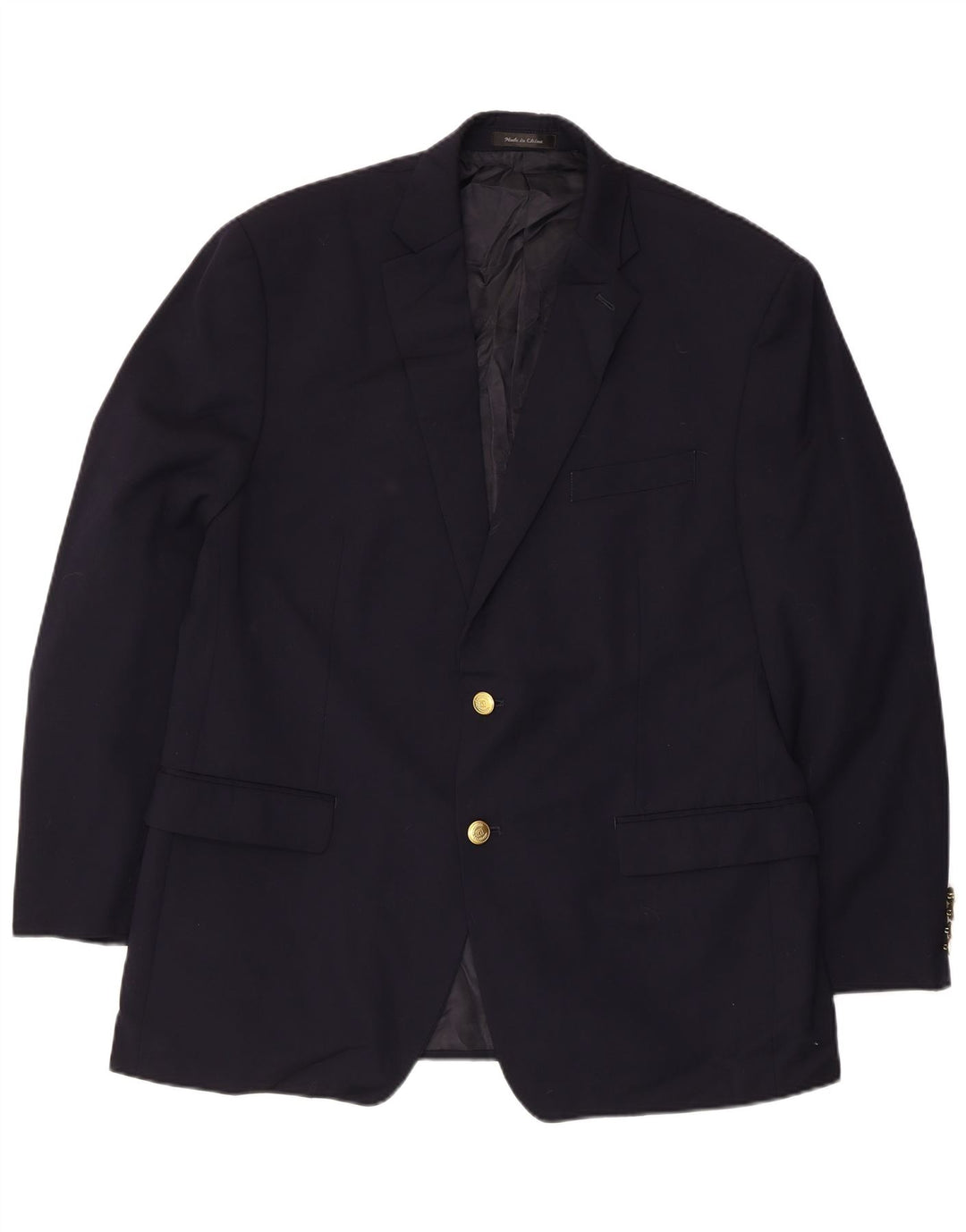 Chaps Ανδρικό σακάκι σακάκι με 2 κουμπιά UK 38 Medium Navy Blue Wool