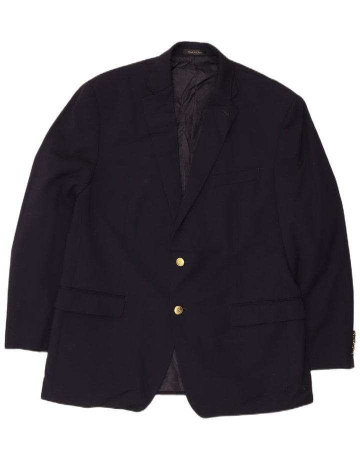Chaps Ανδρικό σακάκι σακάκι με 2 κουμπιά UK 38 Medium Navy Blue Wool