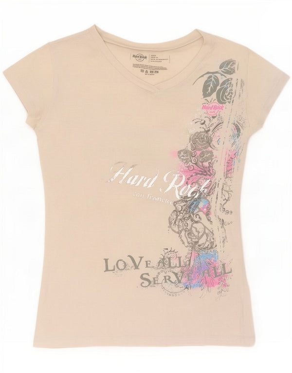 Hard Rock Cafe Womens San Francisco Graphic T-shirt Top 10 Small White