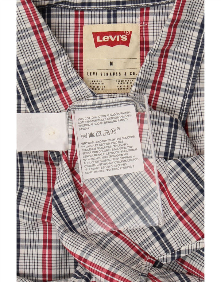 Ανδρικό κοντομάνικο πουκάμισο Levi's Standard Fit, μεσαίο μπλε βαμβακερό