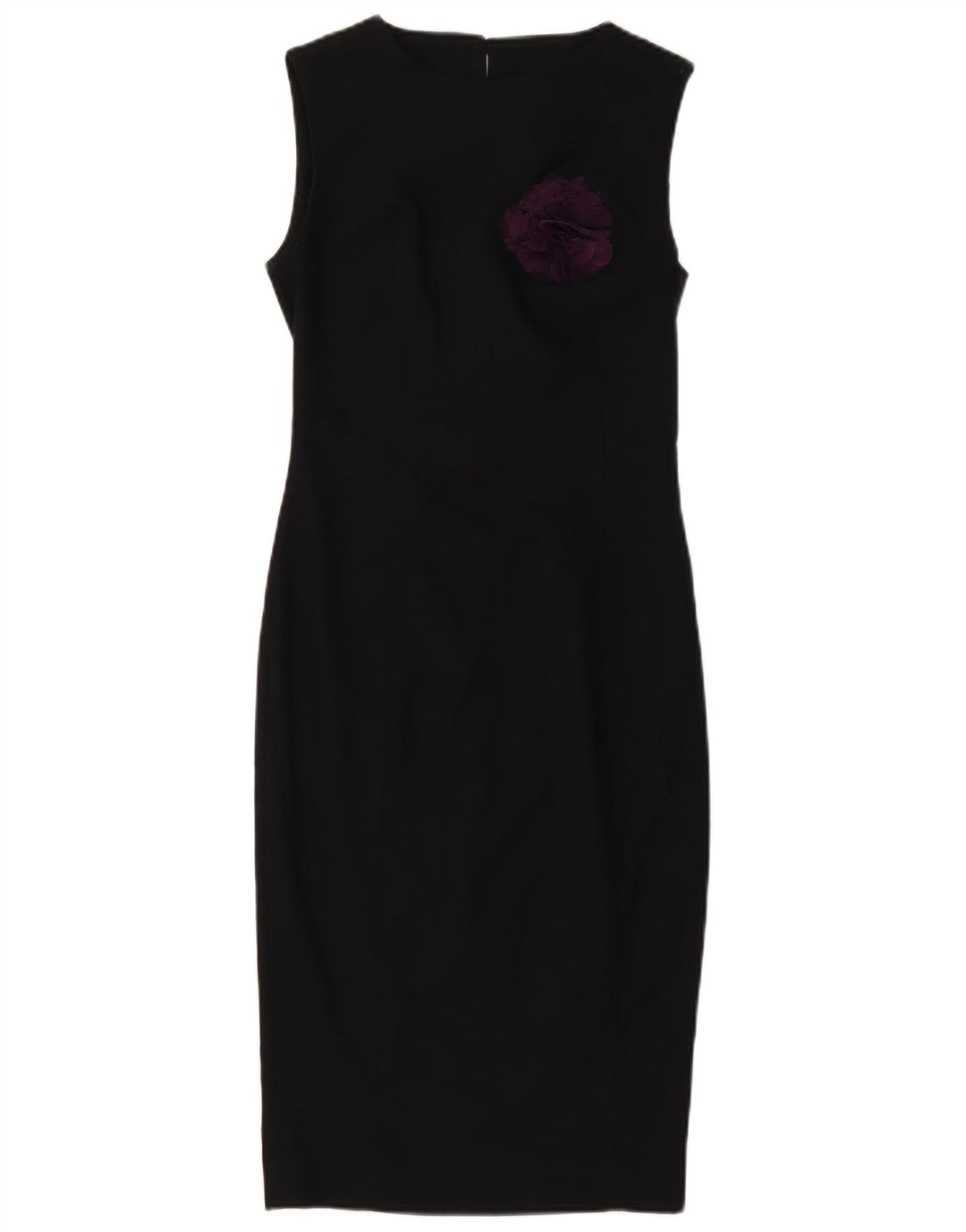 Γυναικείο αμάνικο φόρεμα ZARA UK 4 XS Μαύρο φλοράλ πολυεστέρας