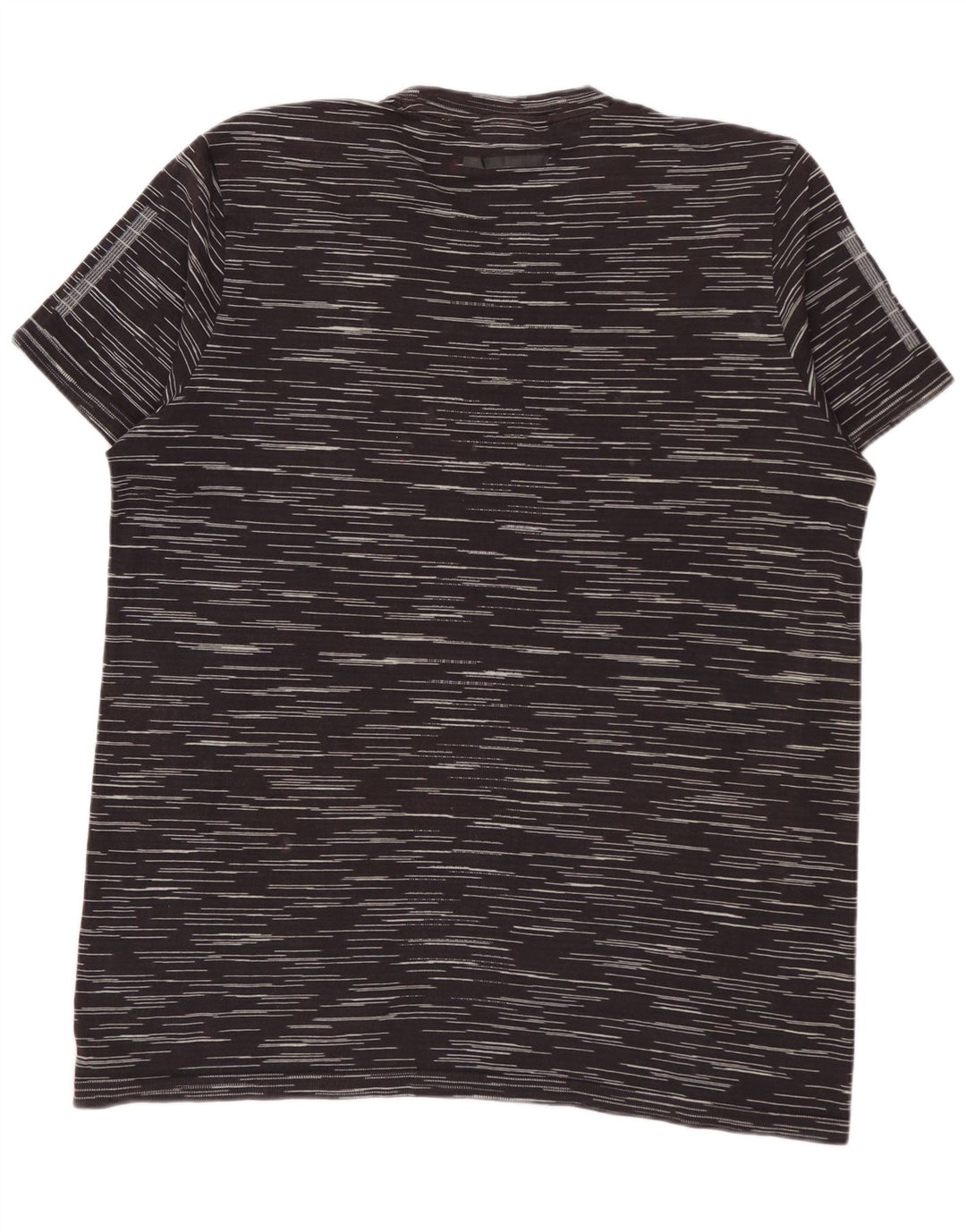 Ανδρικό T-Shirt ADIDAS Top Βαμβακερό μεσαίο μαύρο ρίγες