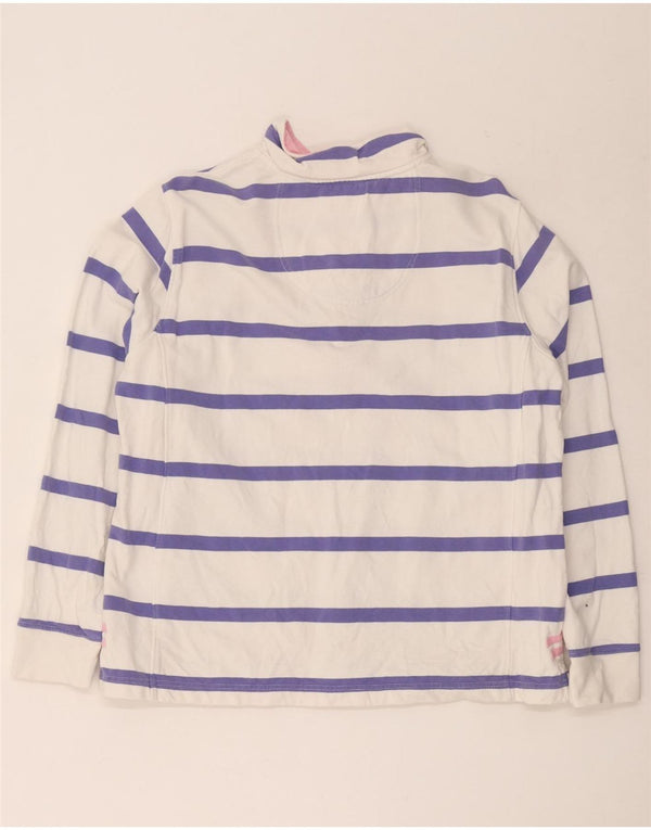 Crew Clothing Γυναικεία φούτερ με φερμουάρ Jumper UK 16 Large White ριγέ