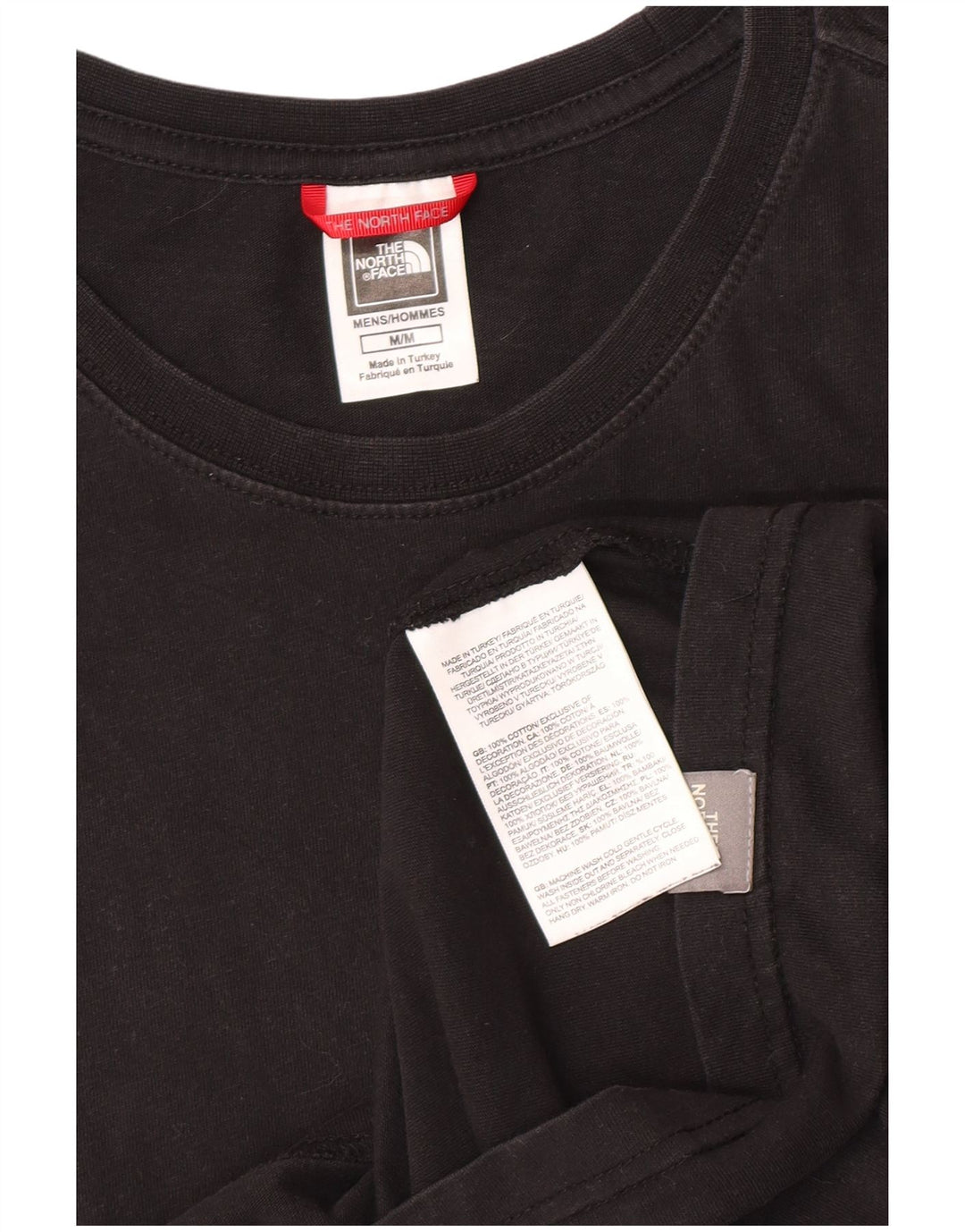 Ανδρικό γραφικό T-Shirt North Face Top Μεσαίο μαύρο βαμβακερό
