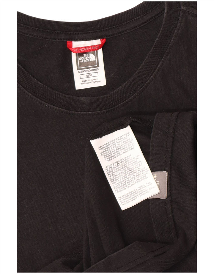 Ανδρικό γραφικό T-Shirt North Face Top Μεσαίο μαύρο βαμβακερό