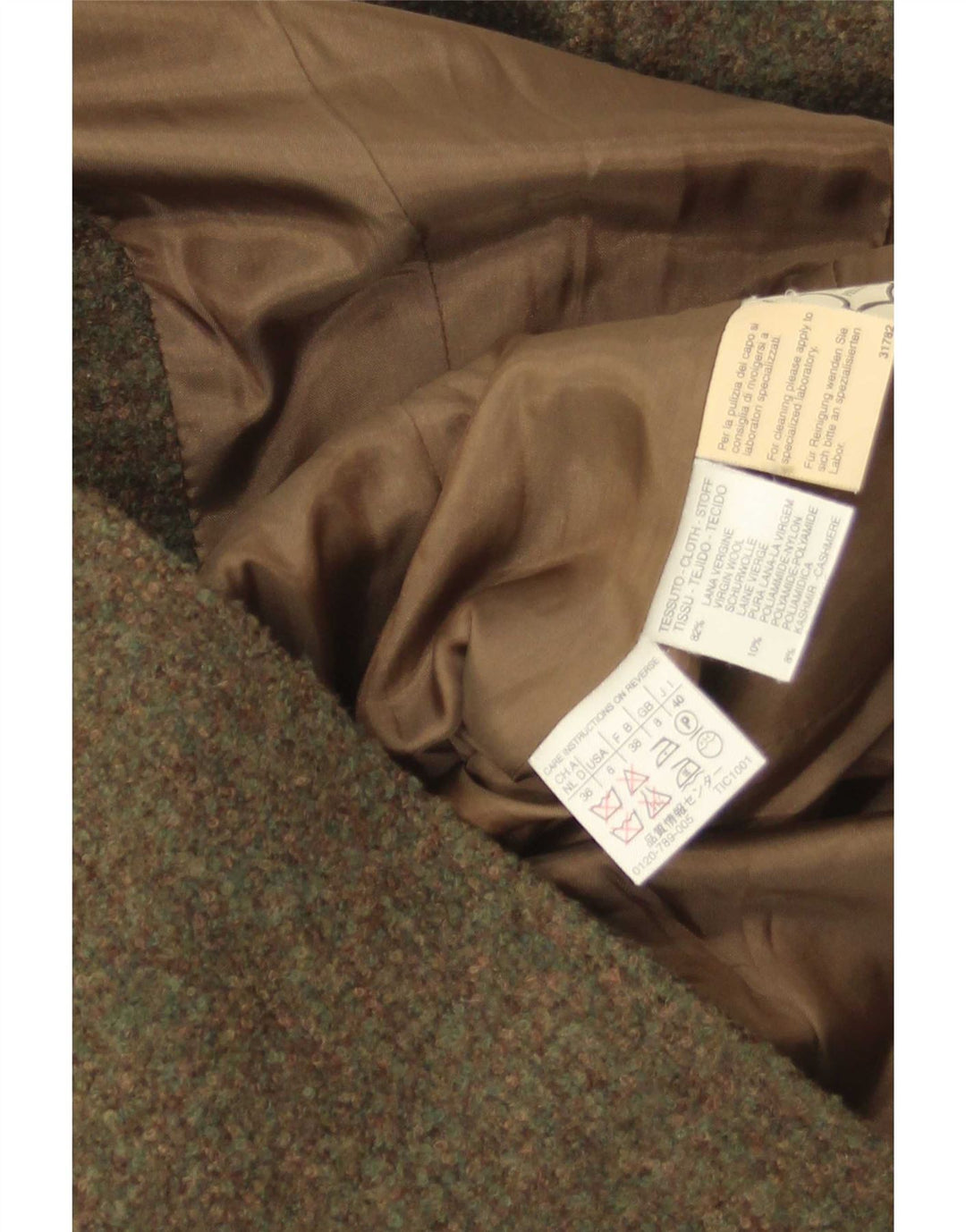 Max & Co. Γυναικείο μπουφάν σακάκι με φερμουάρ UK 8 Small Khaki Wool